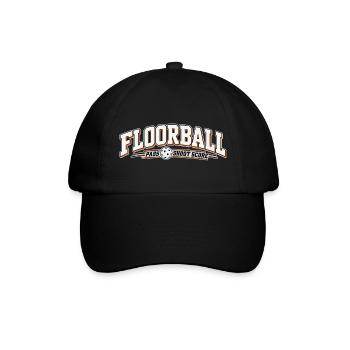 Floorball Pass Schuss Score - Baseballkappe - Schwarz/Schwarz - Vorne