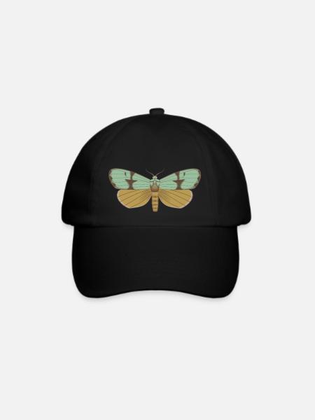 Schmetterling 115 - Baseballkappe - Schwarz/Schwarz
