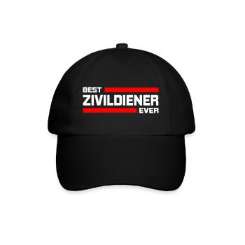 Zivildiener Zivildienst Zivi Sanitäter Shirt Gesch - Baseballkappe - Schwarz/Schwarz - Vorne