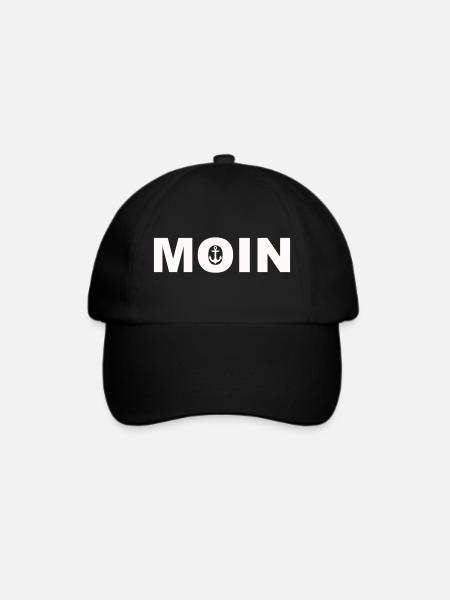 Moin - Baseballkappe - Schwarz/Schwarz