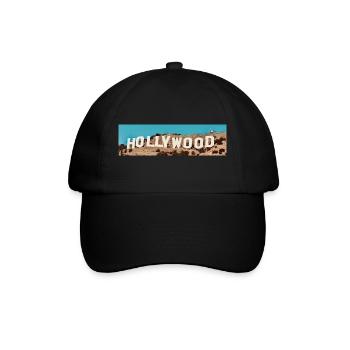 Hollywood - Baseballkappe - Schwarz/Schwarz - Vorne