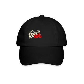 Soul Rebel <- (gold) - Baseballkappe - Schwarz/Schwarz - Vorne