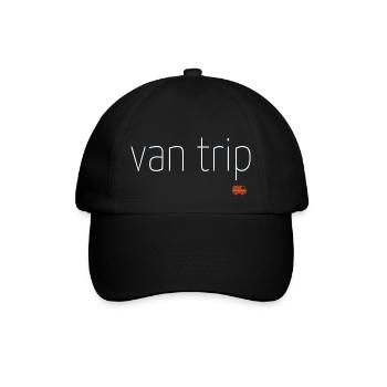 van trip - Baseballkappe - Schwarz/Schwarz - Vorne