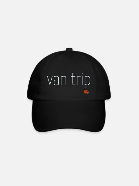 van trip - Baseballkappe - Schwarz/Schwarz