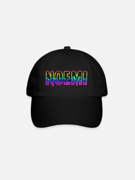 noemi rs regenbogen - Baseballkappe - Schwarz/Schwarz