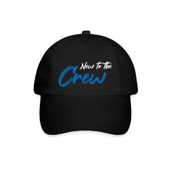 New to the crew - Baseballkappe - Schwarz/Schwarz - Vorne