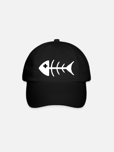DEAD HOUTA WEISS - Baseballkappe - Schwarz/Schwarz