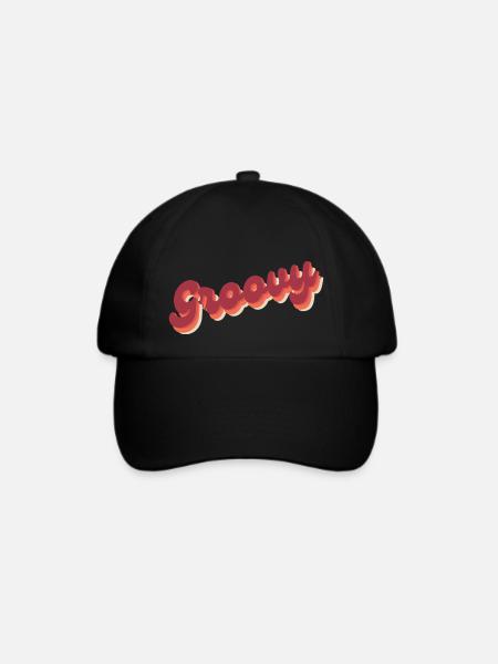 Groovig - Baseballkappe - Schwarz/Schwarz