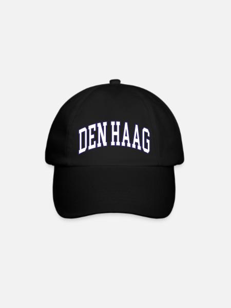 Den Haag - Baseballkappe - Schwarz/Schwarz