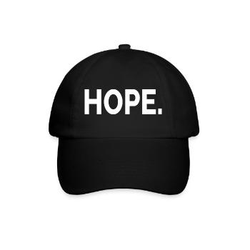 Retro - Hoffnung - Baseballkappe - Schwarz/Schwarz - Vorne