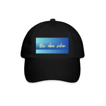 Bös, aber schön - Baseballkappe - Schwarz/Schwarz - Vorne