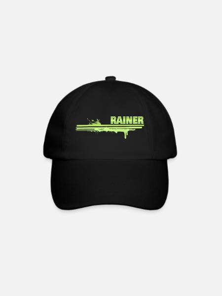 Rainer - Baseballkappe - Schwarz/Schwarz