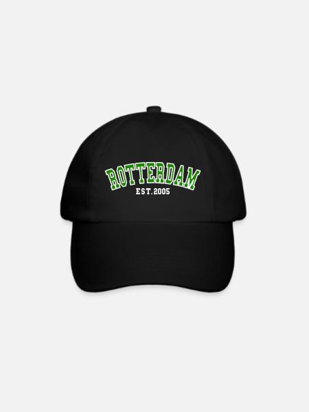Rotterdam Est.2005 - Baseballkappe - Schwarz/Schwarz
