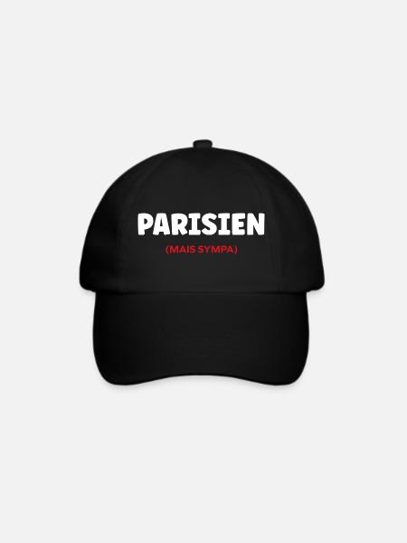 Pariser - Baseballkappe - Schwarz/Schwarz