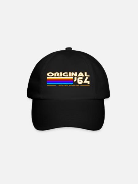 1964 - Baseballkappe - Schwarz/Schwarz