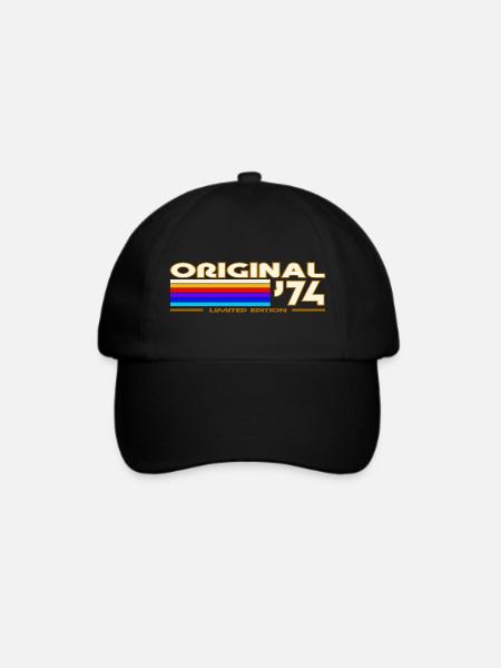 1974 - Baseballkappe - Schwarz/Schwarz