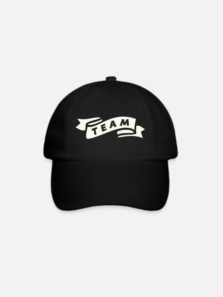 team_banderole - Baseballkappe - Schwarz/Schwarz