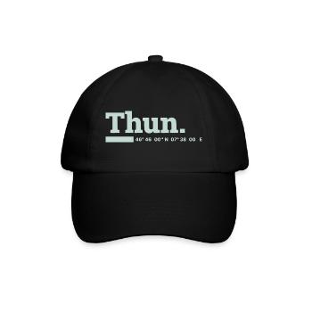 Thun Koordinaten - Baseballkappe - Schwarz/Schwarz - Vorne