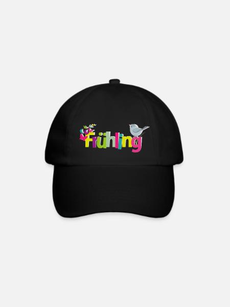 Frühling - Baseballkappe - Schwarz/Schwarz