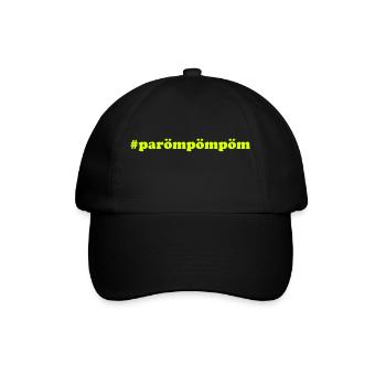 PaRömPömPöm - Baseballkappe - Schwarz/Schwarz - Vorne