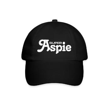 Aspie Asperger Syndrom - Baseballkappe - Schwarz/Schwarz - Vorne