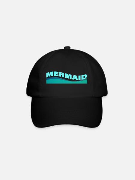 MERMAID - Baseballkappe - Schwarz/Schwarz