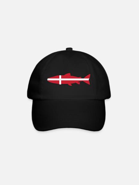 Lach Dänemark - Baseballkappe - Schwarz/Schwarz