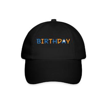 Birthday - Baseballkappe - Schwarz/Schwarz - Vorne