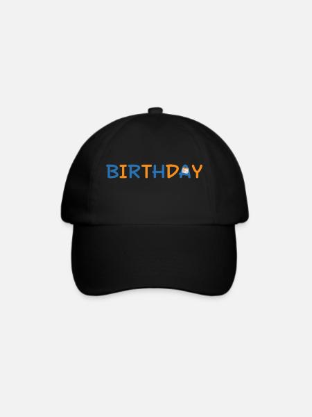 Birthday - Baseballkappe - Schwarz/Schwarz