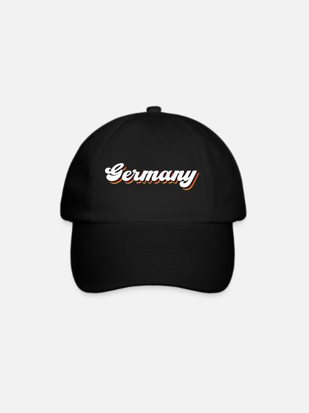 Germany - Baseballkappe - Schwarz/Schwarz