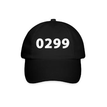 0299 Alkmaar Edam Purmerend Volendam Beemster - Baseballkappe - Schwarz/Schwarz - Vorne