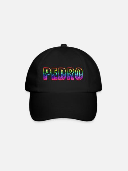 pedro rs regenbogen - Baseballkappe - Schwarz/Schwarz