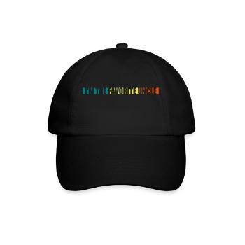 im the favorite uncle - Baseballkappe - Schwarz/Schwarz - Vorne