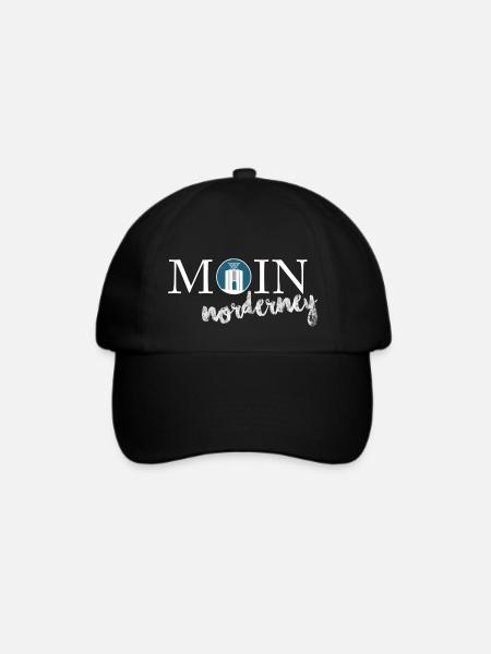 Moin Norderney - Baseballkappe - Schwarz/Schwarz