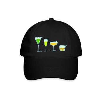 Getränke - Baseballkappe - Schwarz/Schwarz - Vorne