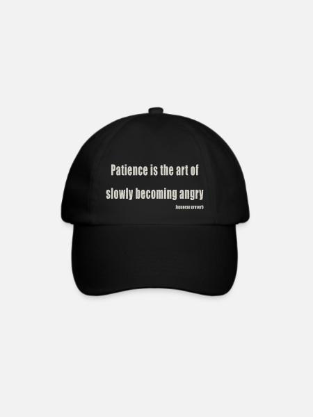 Patience - Baseballkappe - Schwarz/Schwarz