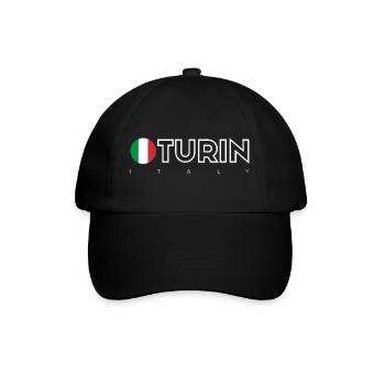 Turin - Baseballkappe - Schwarz/Schwarz - Vorne
