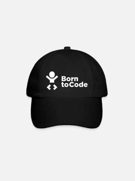 Born to Code - Baseballkappe - Schwarz/Schwarz