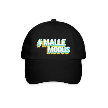 #MALLEMODUS Blau/Orange - Baseballkappe - Schwarz/Schwarz - Vorne