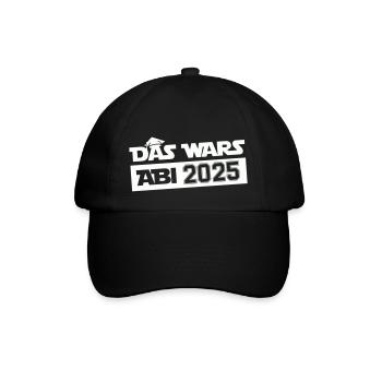 abi das wars 2025 - Baseballkappe - Schwarz/Schwarz - Vorne
