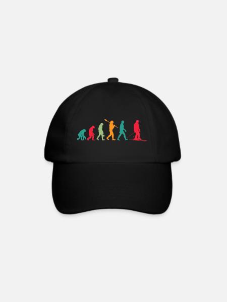 Evolution Ski - Baseballkappe - Schwarz/Schwarz
