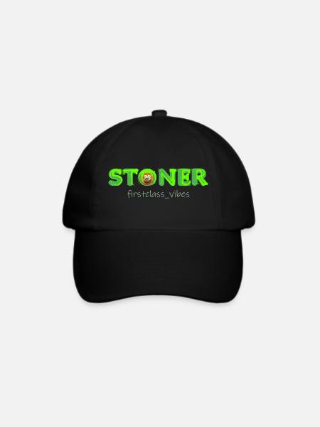 Stoner firstclass_vibes - Baseballkappe - Schwarz/Schwarz