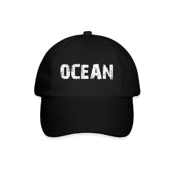 OCEAN - Baseballkappe - Schwarz/Schwarz - Vorne