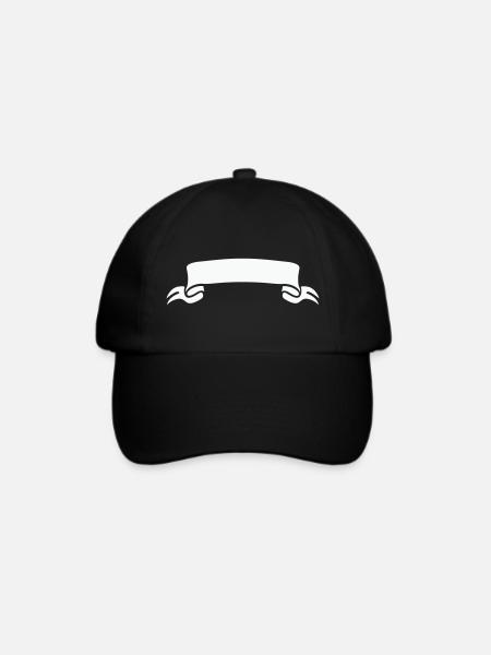 banderole - Baseballkappe - Schwarz/Schwarz