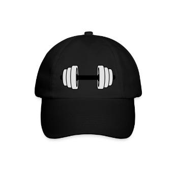 Hantel - Baseballkappe - Schwarz/Schwarz - Vorne