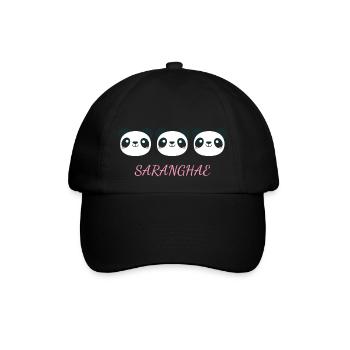Liebe Koreanisch Sprache - Baseballkappe - Schwarz/Schwarz - Vorne