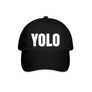 YOLO - Baseballkappe - Schwarz/Schwarz - Vorne
