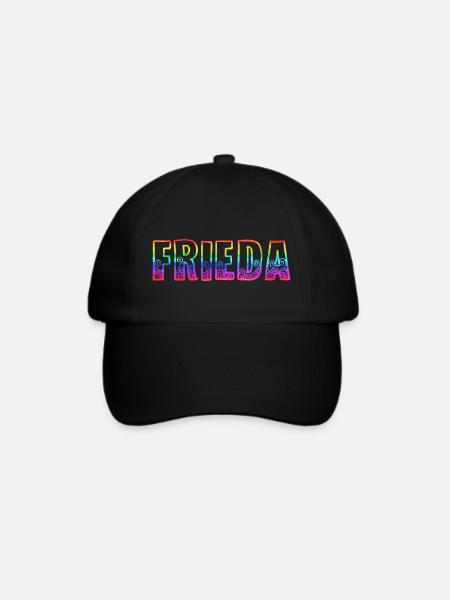 frieda rs regenbogen - Baseballkappe - Schwarz/Schwarz