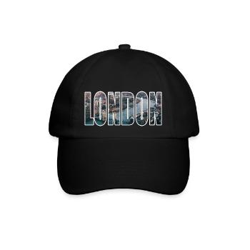 london - Baseballkappe - Schwarz/Schwarz - Vorne