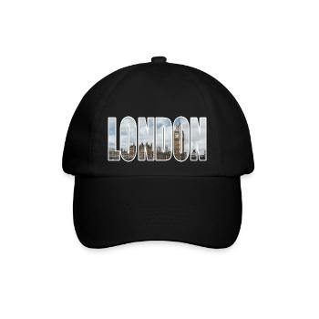 london - Baseballkappe - Schwarz/Schwarz - Vorne